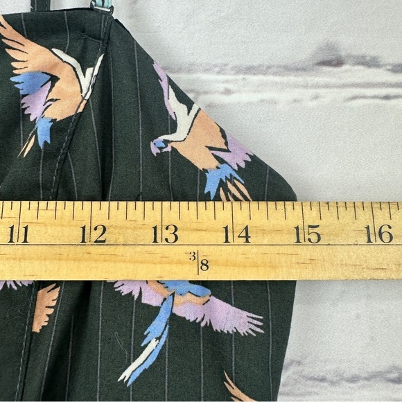 Free People Sunshine Of Your Love Midi Dress Bird Gray Women’s 8 Summer Tropical - Picture 13 of 15